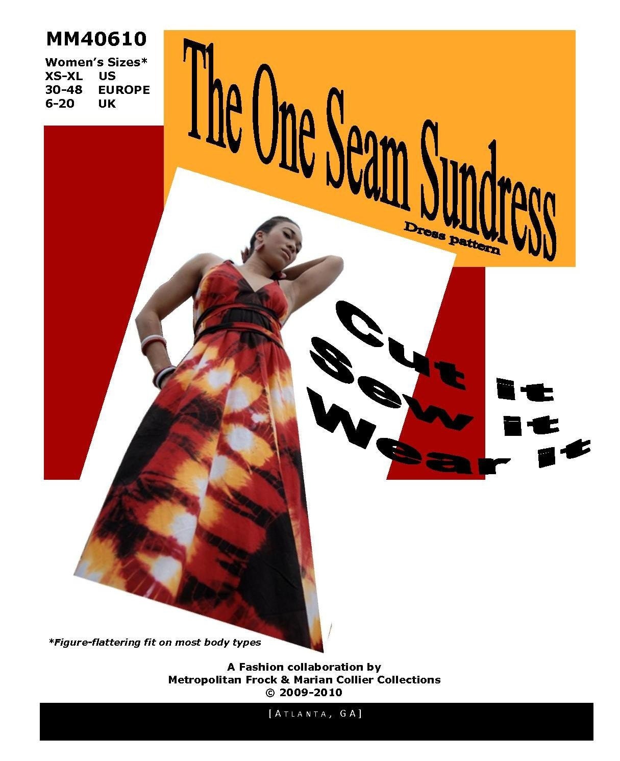 INSTANT DOWNLOAD The One Seam Sundress - PDF Pattern