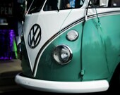 Digital Download Photograph Vintage Volkswagon Bug Bus Turquoise Hot Rod Commercial Use Digital Collage Sheet
