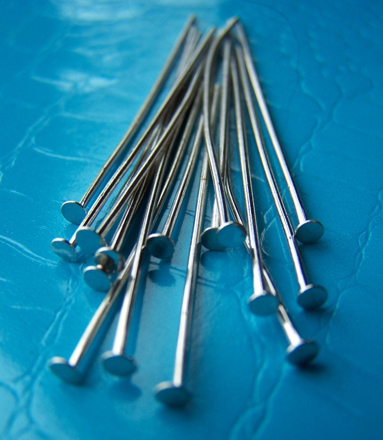 SALE --- 100 pcs Silver tone Nickel Free Headpins - F5a
