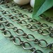 5 feet Bronze tone Mother and Son Iron Twist Jewelry Chain Link 6mmx4mm - (Lead Free/Nickel Free) -- ABJC13a