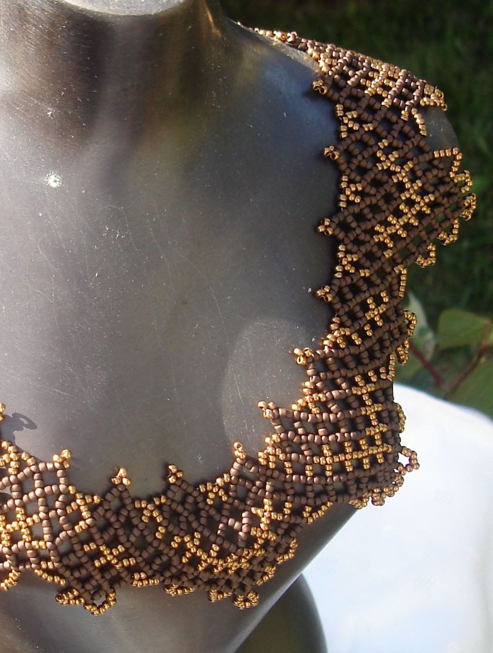 Chocolate Mocha Truffle Netted Choker