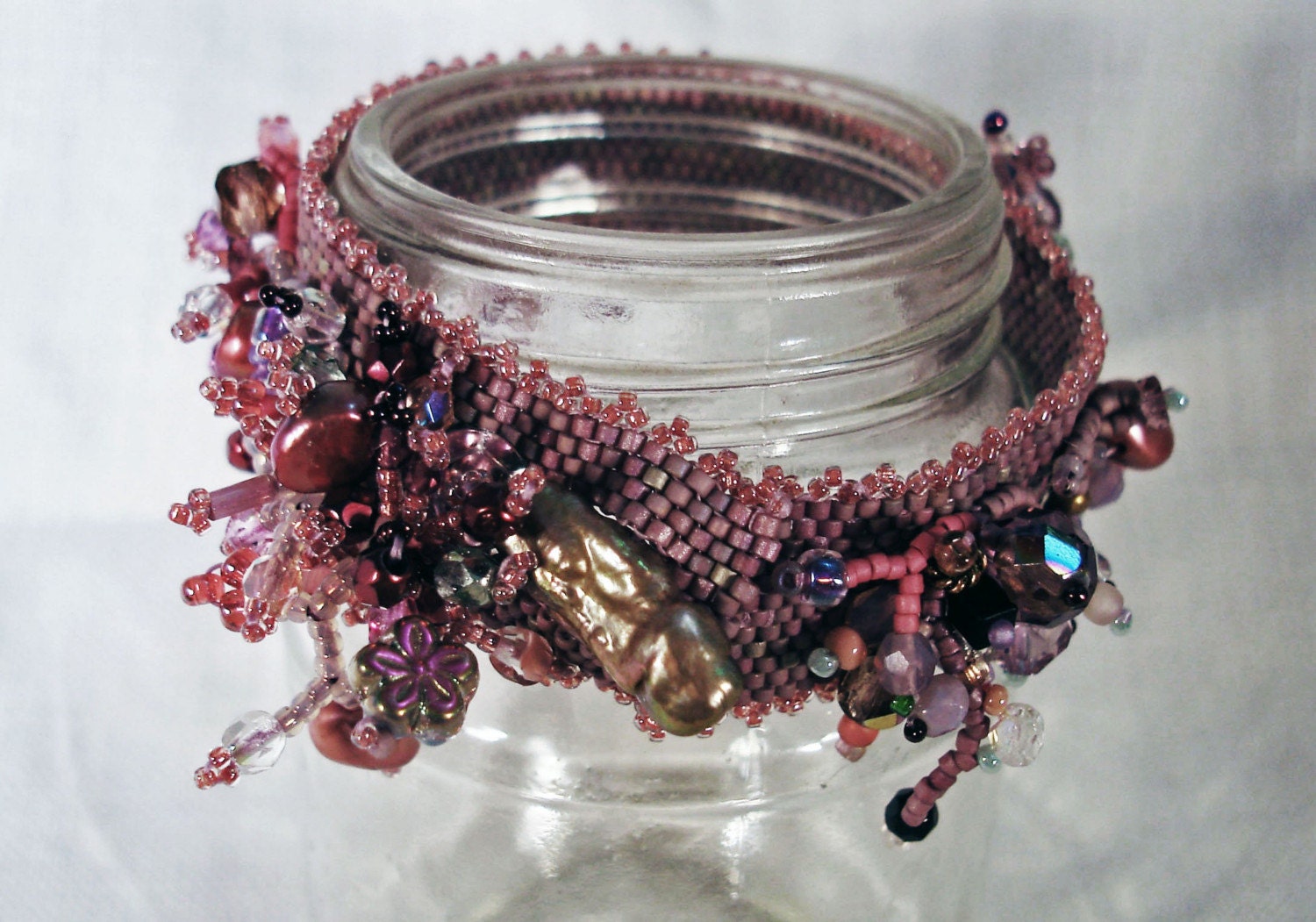 Purplicious Beadwoven Bracelet A New Beginning