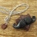 Moustache Trophy Polymer Clay Necklace