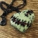 Minty Skin Zombie Heart Necklace
