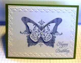 Wisteria Butterfly Birthday Card