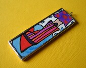Raining on my Heart double sided pendant