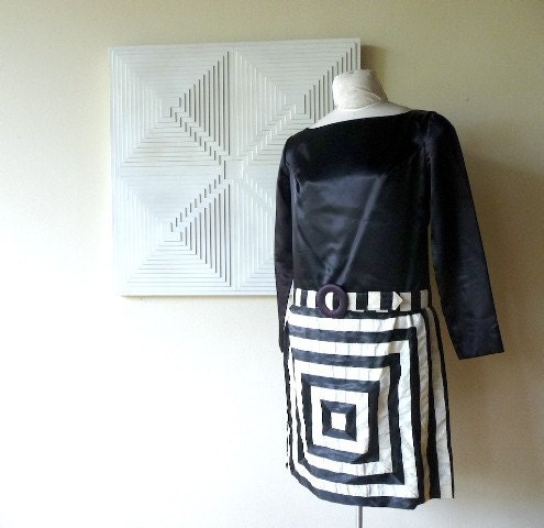 Mod Op Art Dress by Corky Craig 1960s