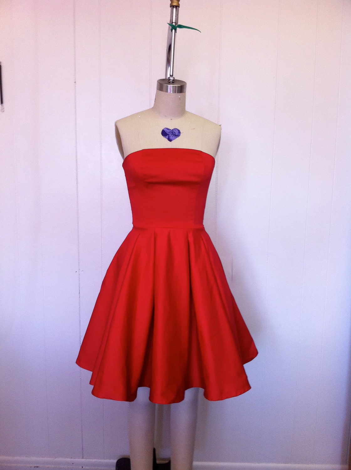 Retro Red Full Circle "Juliana" Dress