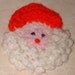 Santa Face Applique, Crochet