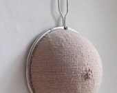 Hand Sewn Embroidered 'Sieve Boob' Mixed Media Needle Art - An Original Piece Designed and Made by Sarah Fordham