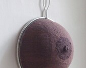 Hand Sewn Embroidered 'Sieve Boob' Mixed Media Needle Art - An Original Piece Designed and Made by Sarah Fordham