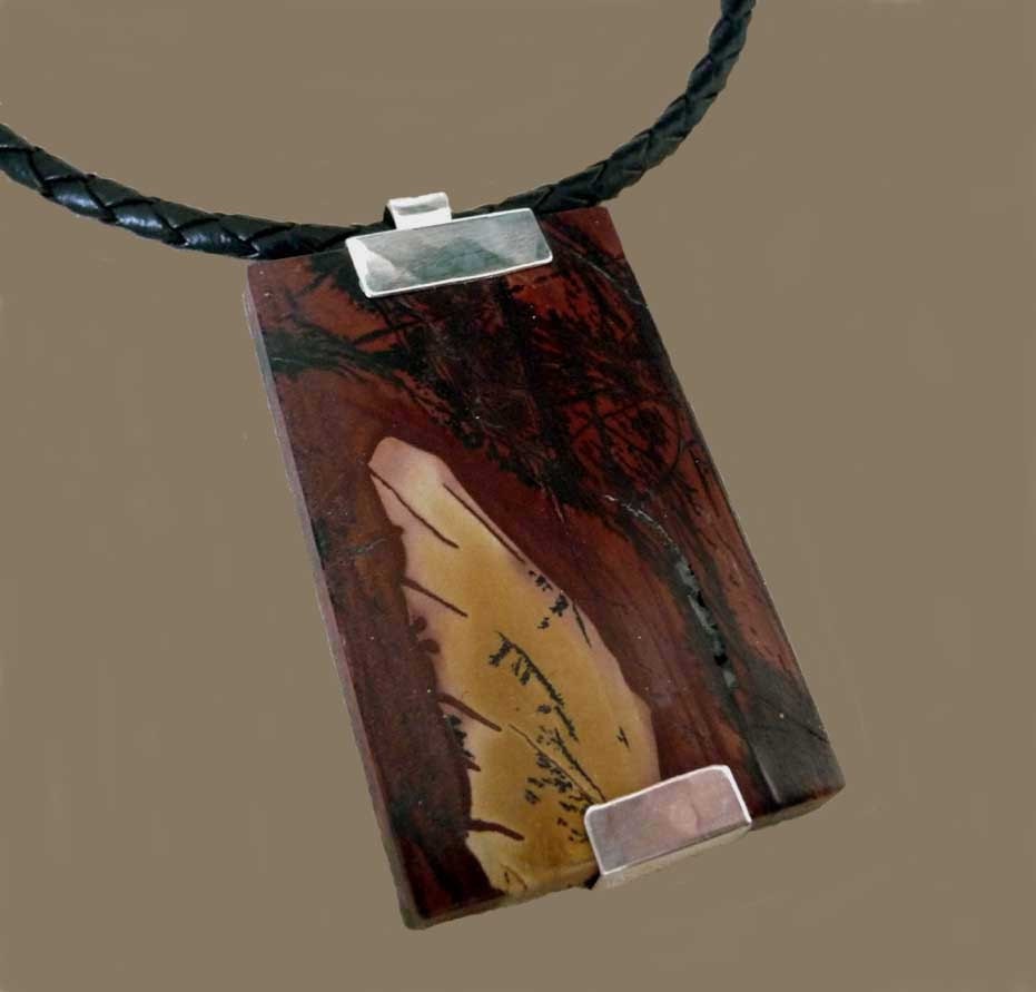 SALE- Death Valley Paint Brush Jasper Pendant