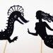 mermaid shadow puppet