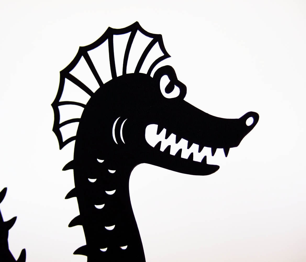 Seamonster Shadow Puppet