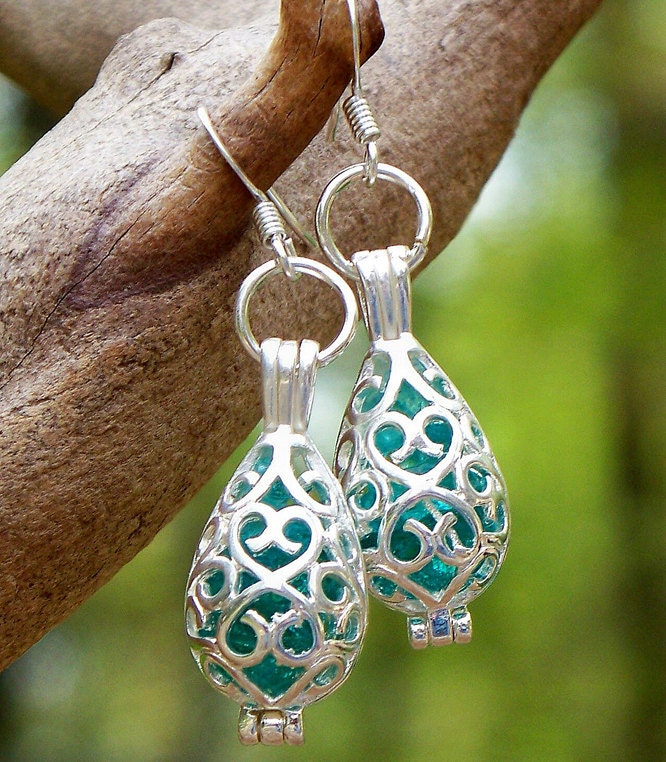 Recycled Mason Jar Earrings