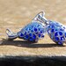 Recycled Noxzema Bottle Earrings