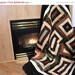 Special Order Batik queen/king Quilt Simply Squared in Coconut and Cappuccino