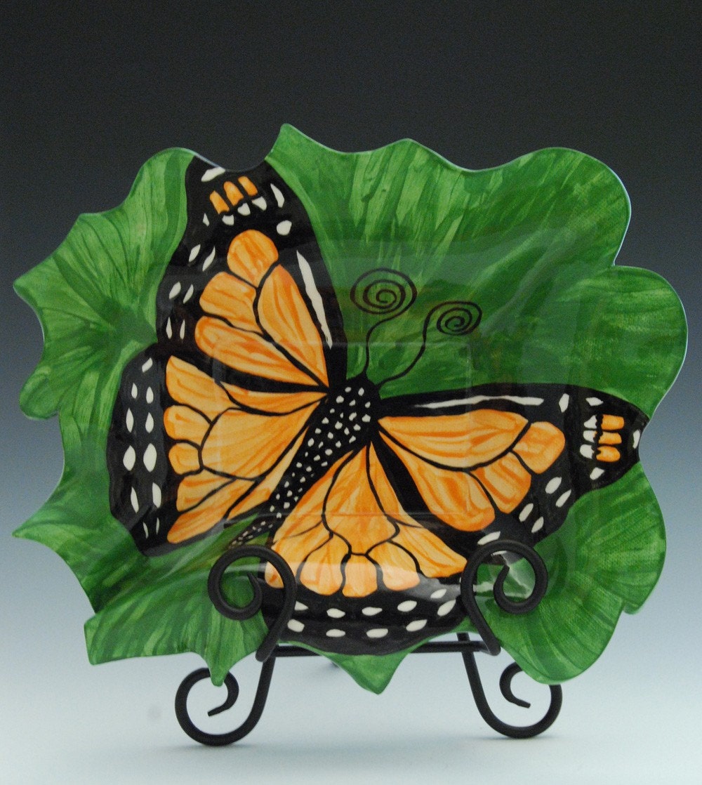 Monarch Butterfly Drape Dish Made to Order