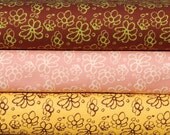 SALE Half yard Bundle of 3 - NEW Tina Givens - Fairy Tip Toes - Daisy Lace in 3 Colorways