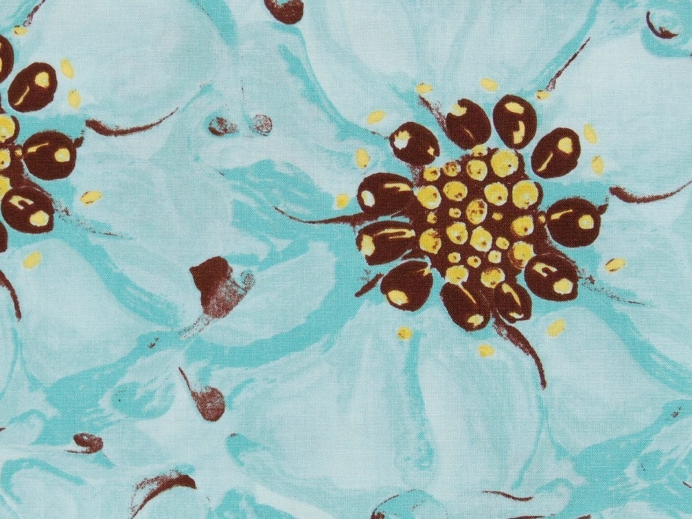 CLEARANCE  - 1 Yard - Tina Givens - Treetop Fancy - Kika in blue