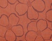 CLEARANCE 1 Yard of Valori Wells - Olive Rose - Wild Roses in Brown