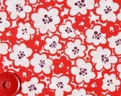 1 Yard - Just Wing it by MoMo for Moda - Novelty Floral Flowers in red/tomato