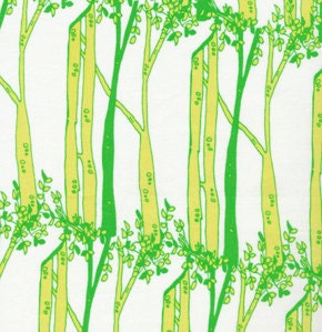 SALE Half Yard of Tina Givens - Opal Owl - Bark in Green