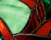 Dr Ed's Mandala in reds and greens