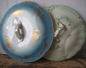 Two Ceramic Casserole Lids