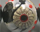 HANDMADE GLASS Murrini Chips COE 104 Crow Eye
