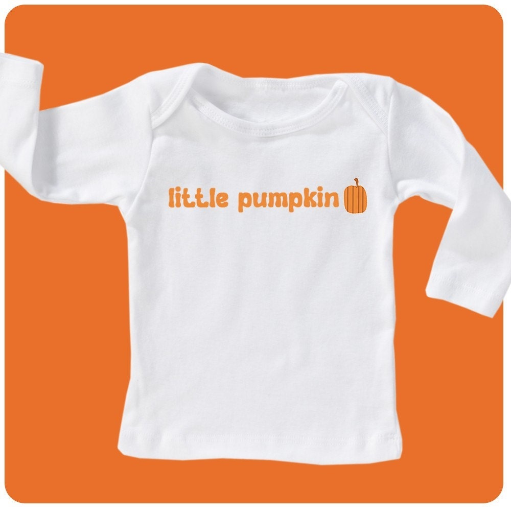 little pumpkin -- baby infant tee -- girl or boy -- 12 to 18 month