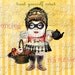 ART TEA LIFE Little Tarts Tea Fairy Paper Dolls Collage Sheet Journal Page Scrapbook altered art doll parts clip art Digital File
