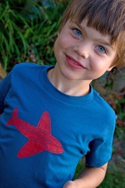 Aeroplane Galaxy Kids Organic T