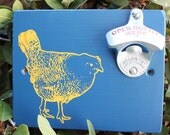Baby Chick Bottle Opener Midnight Blue