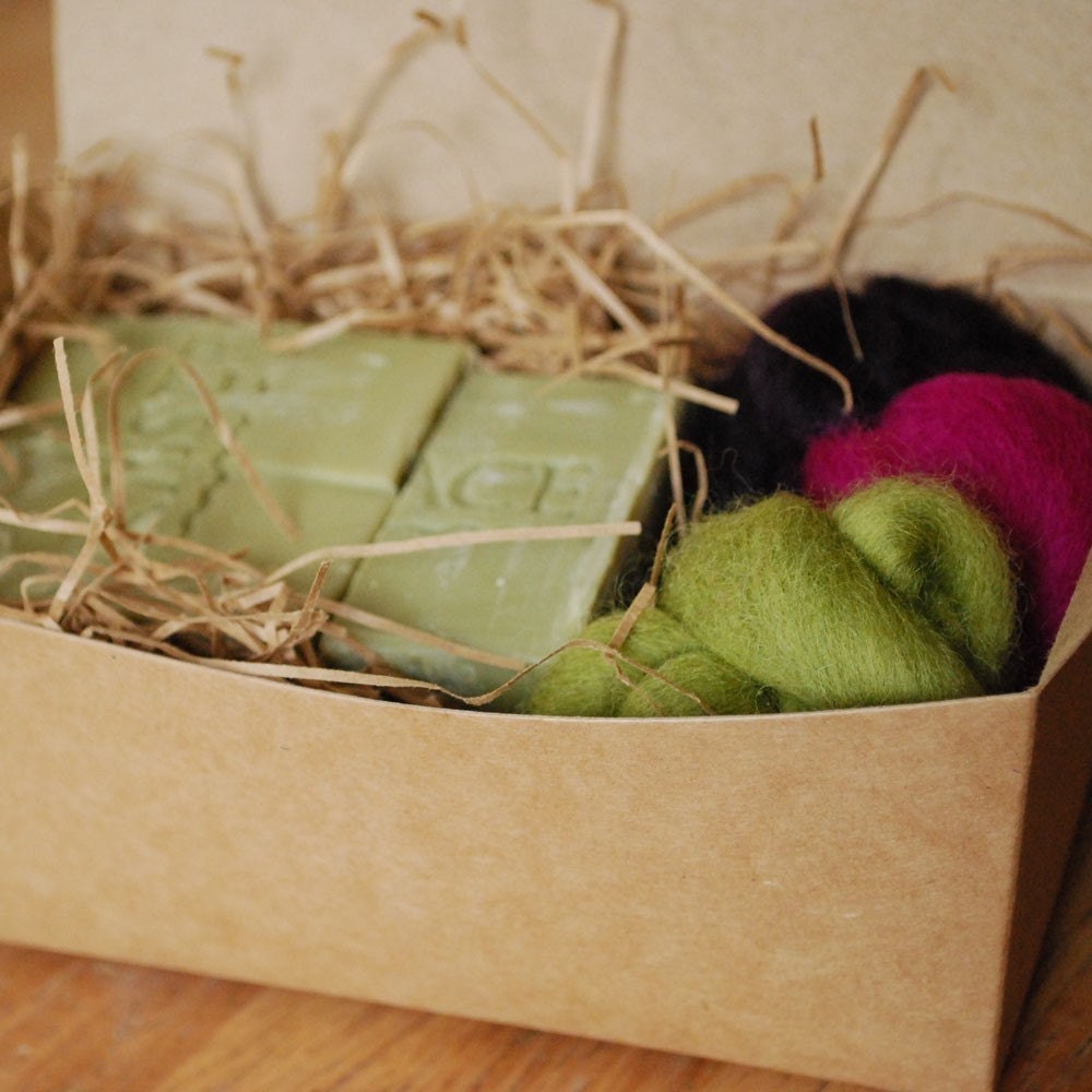 Felt Soap Kit - Aloe and Olive Oil Soap