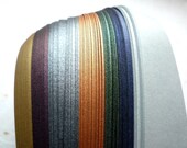 Moravian Star Paper Strips Dark Metallic Colors DIY (100 strips, 1 inch wide)