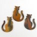 Three Little Kitties Copper Charms
