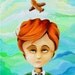 Limited Edition ACEO Twich's Wooden Plane art trading card