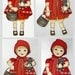 Little Red Ridinghood-- DIY Articulated Paper Doll Set