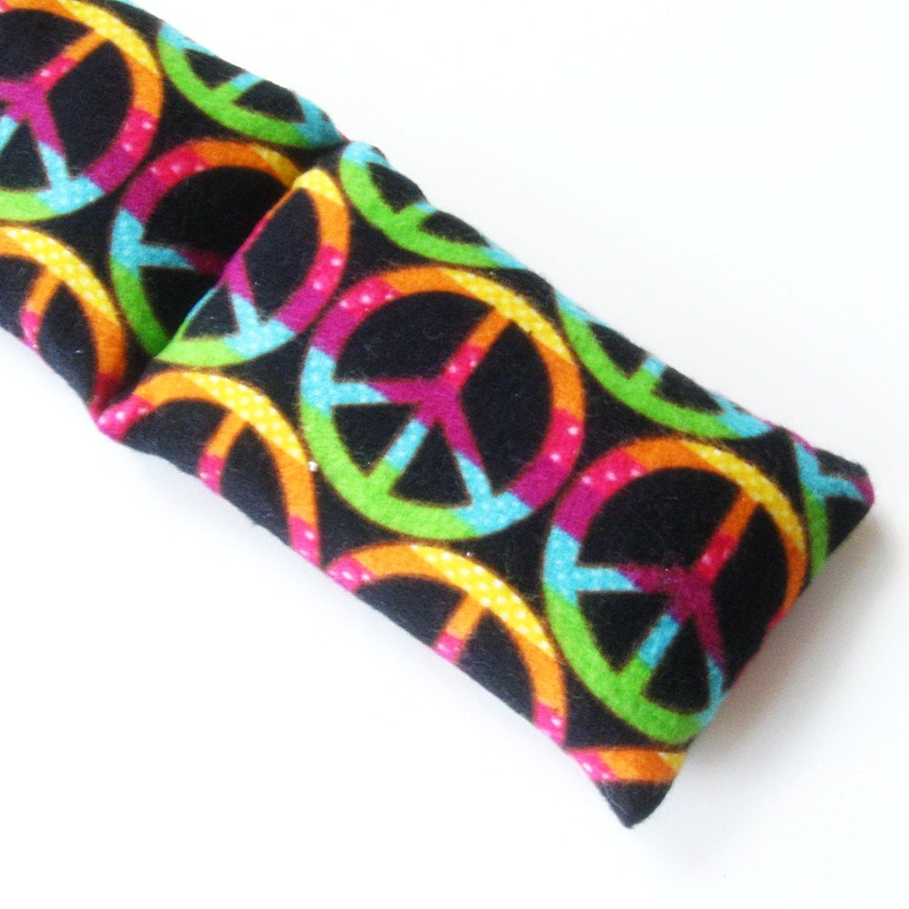 Flaxseed Headache Helper - Hot and Cold Therapy Pack (Use in Microwave or Freezer) - Peace Rainbow