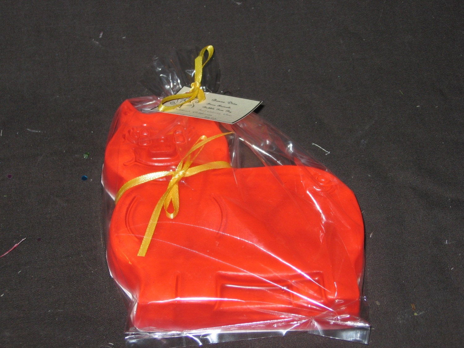 Clearance Item Thick Orange Bubble Gum Pig Soap