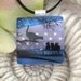 Cat Pendant - Fused Dichroic Glass Jewelry, Dichroic Glass, Tabby Night School 110511p108