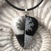 Petite Fused Glass Jewelry - Tree of Life - Fused Glass Pendant - Glass Pendant - Necklace Mirror Image 112011p106