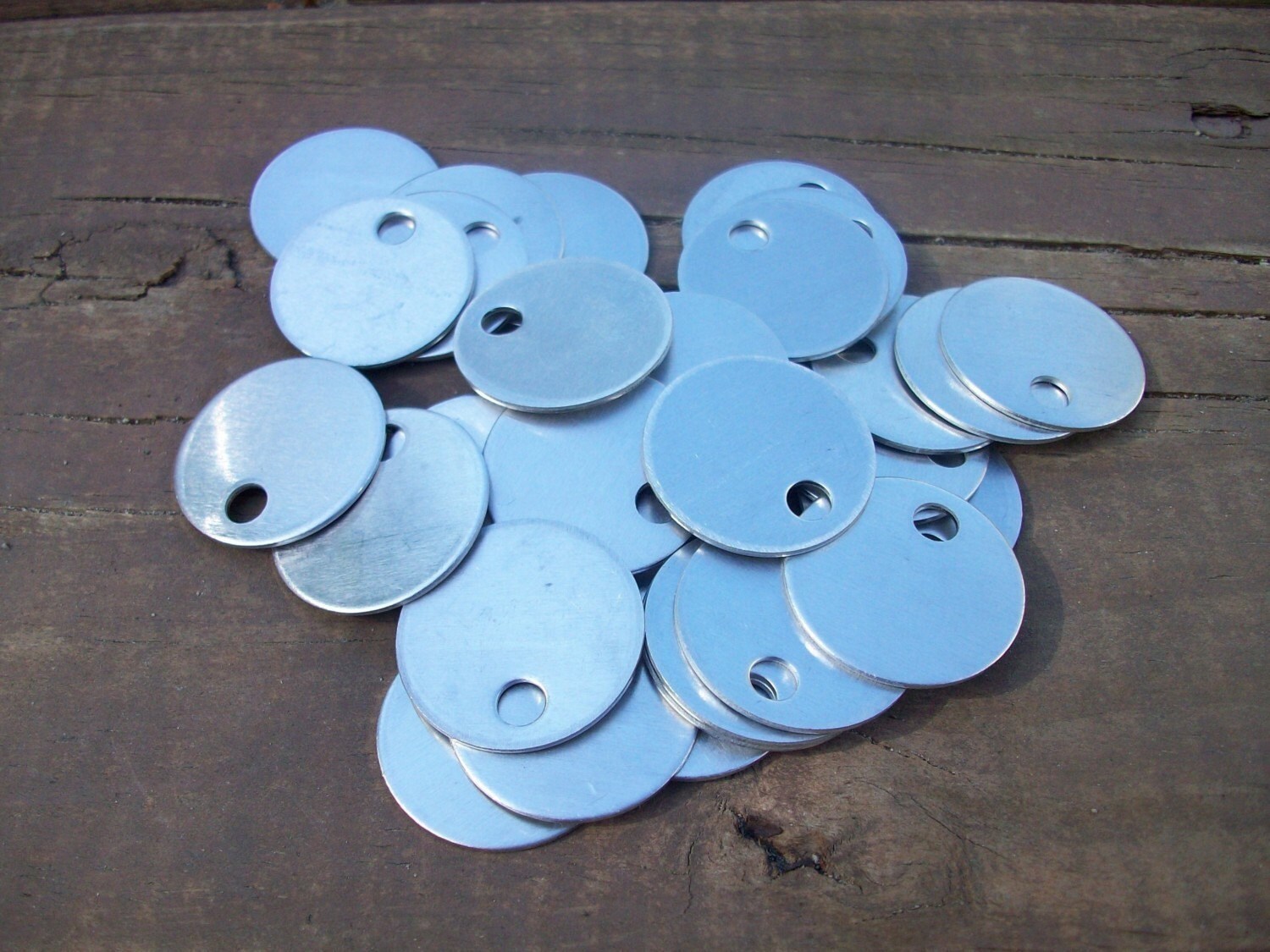 10 Aluminum 1 Inch Discs - 18 Gauge