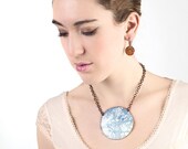 Copper Handmade Necklace Paint by Numbers Bird