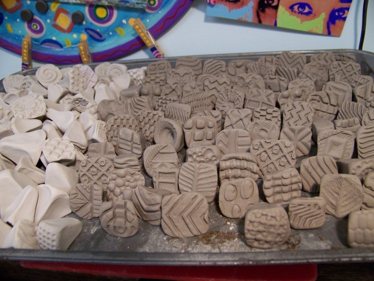 Bisque Stamps for pottery, polymer, PMC, play doh, fondant and more....