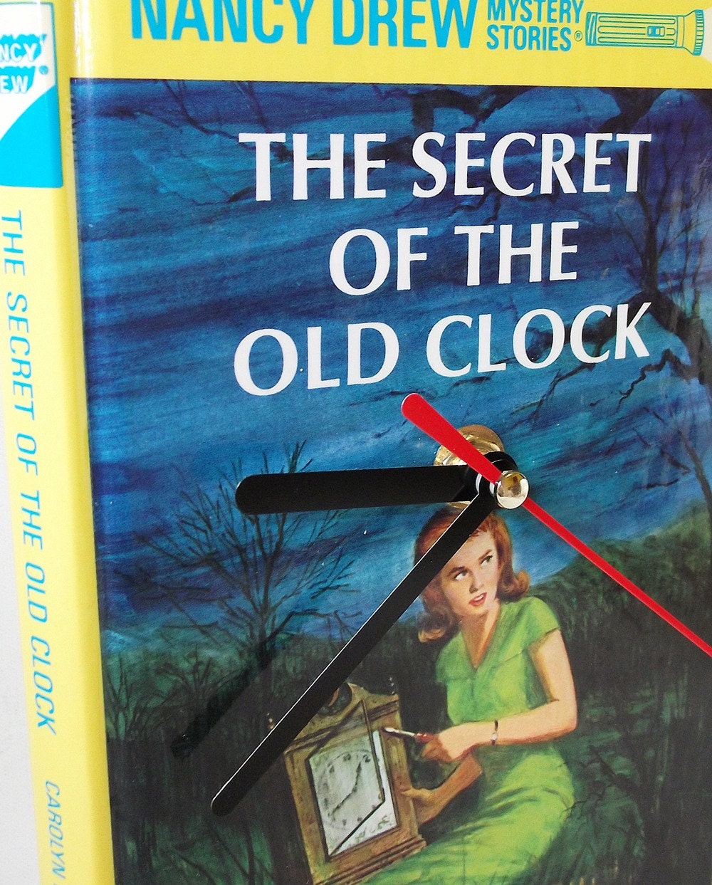 Nancy Drew Book Desk Clock Secret of Old Clock by retrograndma