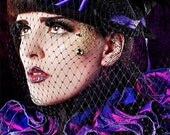 Hat Burlesque Goth Steampunk Victorian Riding Top Hat, Custom Hat, Made to Order, Noxenlux Chapeaux