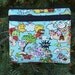 Kawaii purse with shoulder strap option, clutch,wristlet, hipster bag, anime-zingly cute in blue, waist pack, The Squirrel