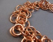 Shaggy Loops Copper Confetti Chain Maille Bracelet